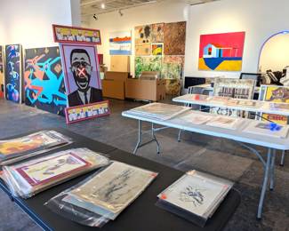So much great art available! We even have a ton of works on paper pulled!