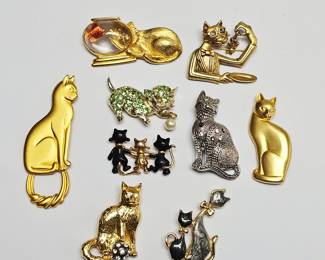 CAT BROOCHES
