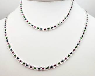 Milor Sterling Neckace & Bracelet