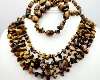 Tiger Eye Necklace & Bracelets