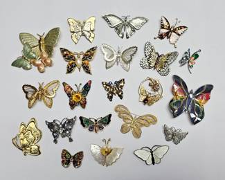 BUTTERFLY BROOCHES