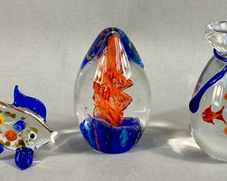 ART GLASS PAPERWEIGHTS