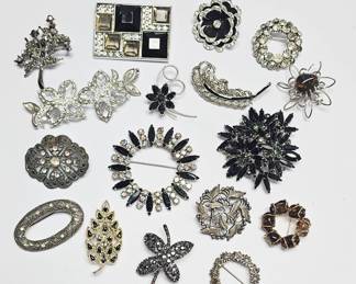 RHINESTONE BROOCHES