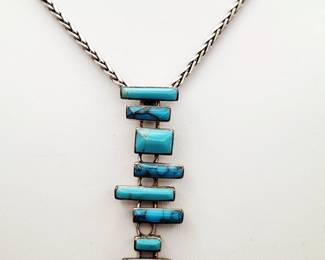 Sterling Turquoise Necklace