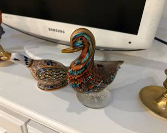 Murano Glass Duck Figurines