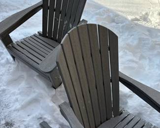 Berlin Gardens Poly Adirondack Chairs And Table