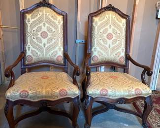  02 Henredon Vintage Formal Dining Armchairs