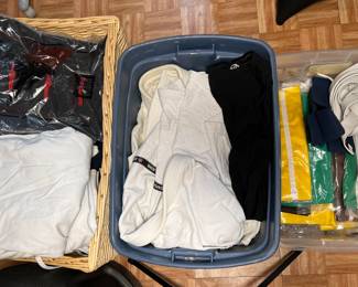 Martial arts robes, pants, and belts