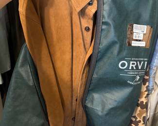Orvis Leather Suede Shirt