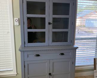 Super Cute Blue Kitchen Hutch, Heavy