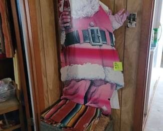 Coca-Cola Cardboard Santa