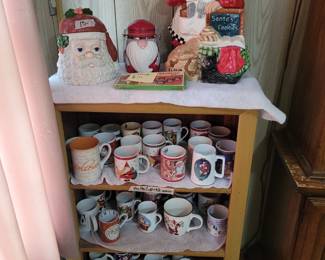 Santa Cookie Jars, Santa Coffee Mugs