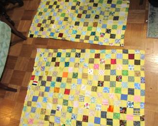 Hand sewn vintage baby quilts