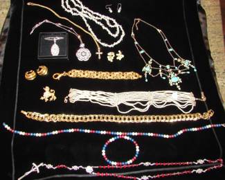 Pearls, silver, etc.