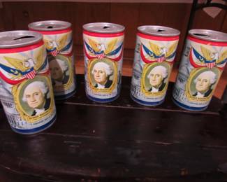 Vintage Falstaff beer cans