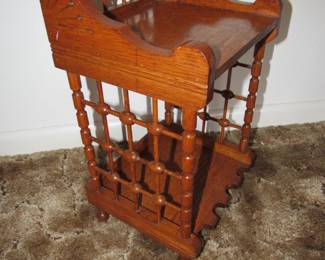 Antique oak stand