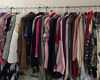 Garage clothes.  Yep.  Ran out of closets.