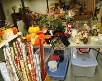 Wrapping paper and floral items too