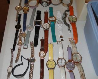 A very large collection of women's watches