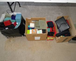 Empty jewelry boxes, project pieces