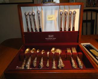 1847 Rogers Brothers Silverware Chest and Silverware too