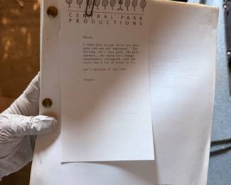 Movie Script, movie memorabilia 