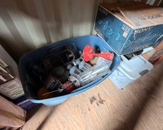 Outdoor lamps, home decor, electronics