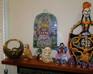 Dia De Los Muertos, a random owl, and a very nice brass bowl