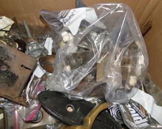 Door hardware and door knobs.