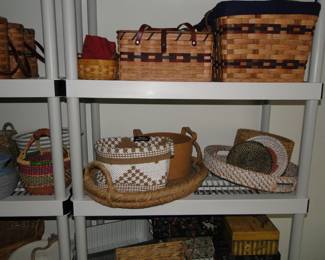 Baskets can be used for decorating or storage