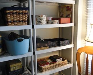 Baskets and shelving units too