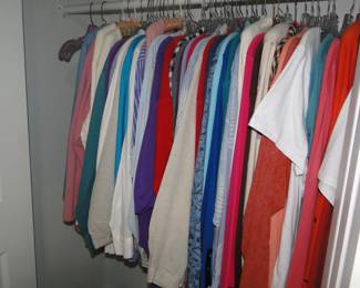 While we do not have a lot of women's clothing, we do have a very very nice collection of what we do have