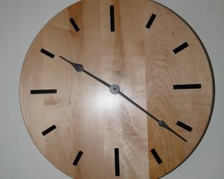 Hand made wooden clock