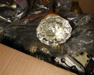 Lots and lots and lots of vintage door knobs