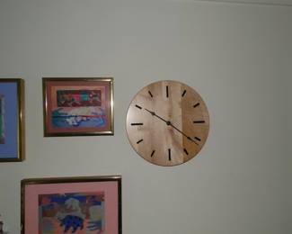 Clean and classic wooden clock