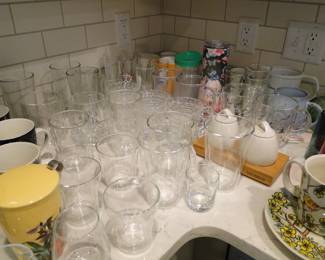 We have a very nice collection of glassware too