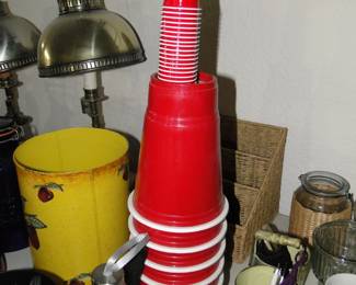 Extra extra large Solo cups, and teeny tiny baby Solo cups