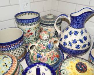 Pitchers and canisters, and serving bowls, and storage items too