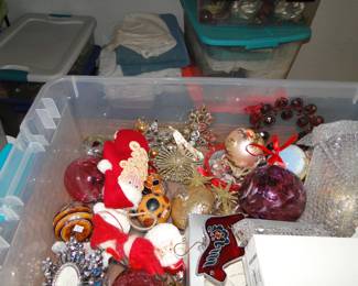 Bulbs and other vintage Christmas ornaments