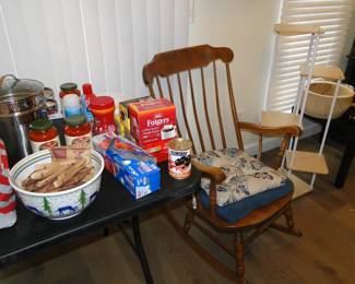 Classic wooden rocking chair