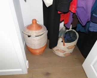 Handmade storage baskets