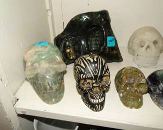 Labradorite and Crystal Skulls