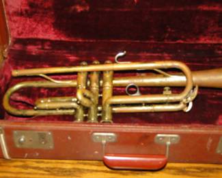 Complete with vintage trumpet case