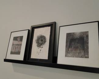 Pencil and photograph art pieces