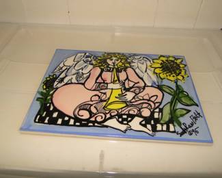 Susan Bolt pottery tile
