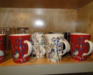 We have a very very nice collection of coffee cups, or if you prefer, tea cups
