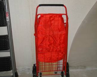 Red shopping cart