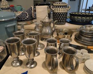 We also have a nice collection of pewter items as well