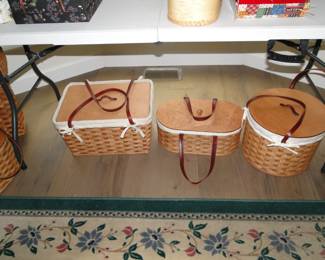 The Yoder family has been busy basket making