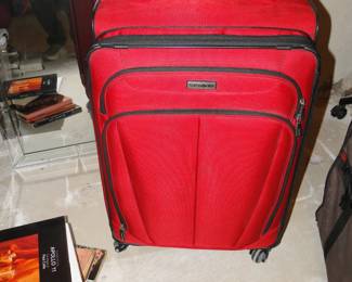 Red suitcase